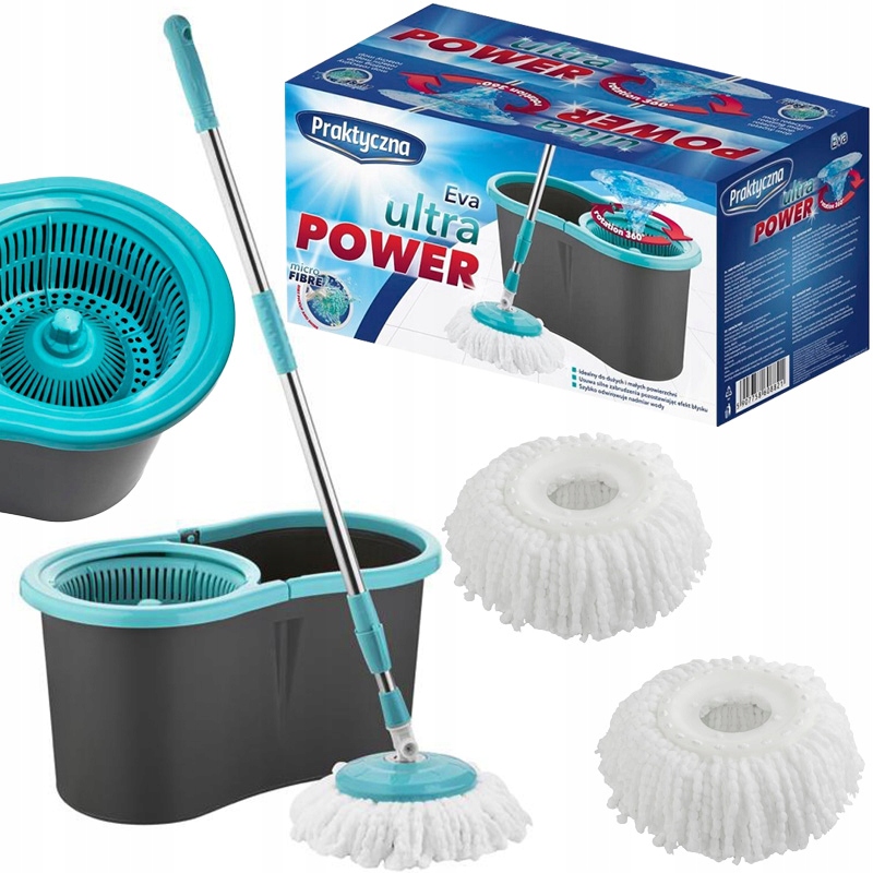 Vedro a odstredivý mop Praktický Eva Ultra Power